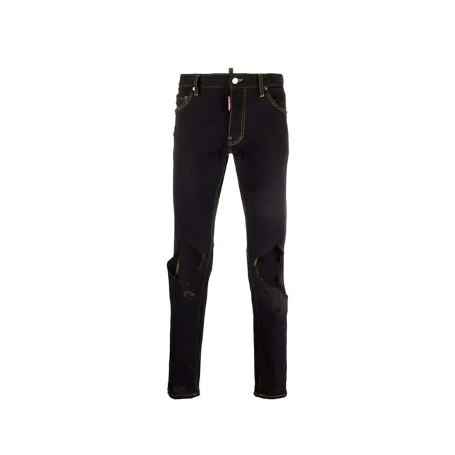 Jean en denim coton noir Dsquared²