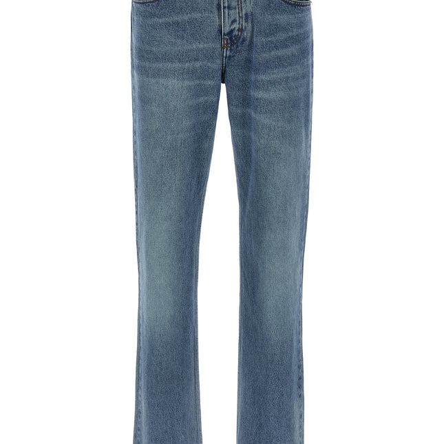 Jean droit en coton bleu Ami Paris