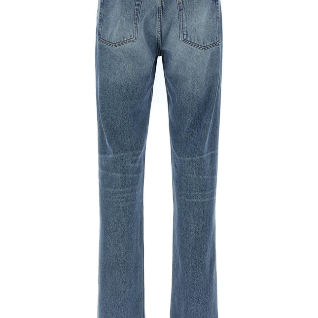 Jean droit en coton bleu Ami Paris