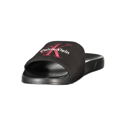 Calvin Klein Black Polyester Men's Slipper