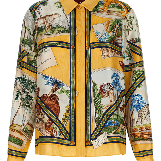 Gucci Multicolor Silk Blouse