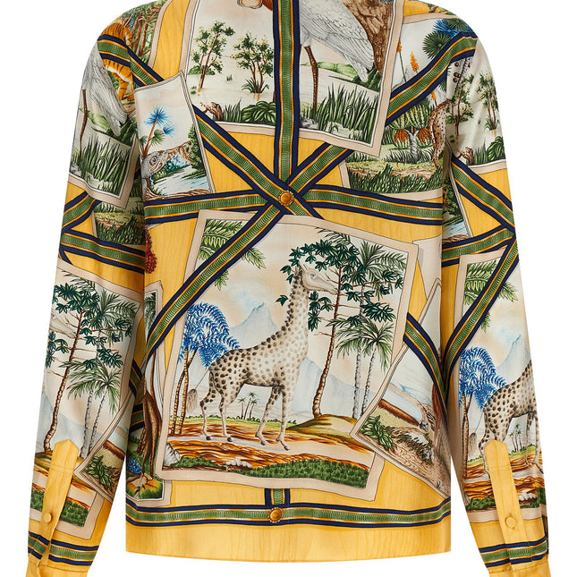 Gucci Multicolor Silk Blouse