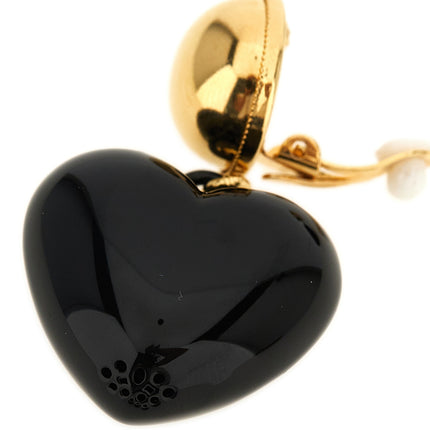 Dolce & Gabbana Black Brass Earrings